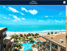 Tablet Screenshot of esmeraldapraiahotel.com.br